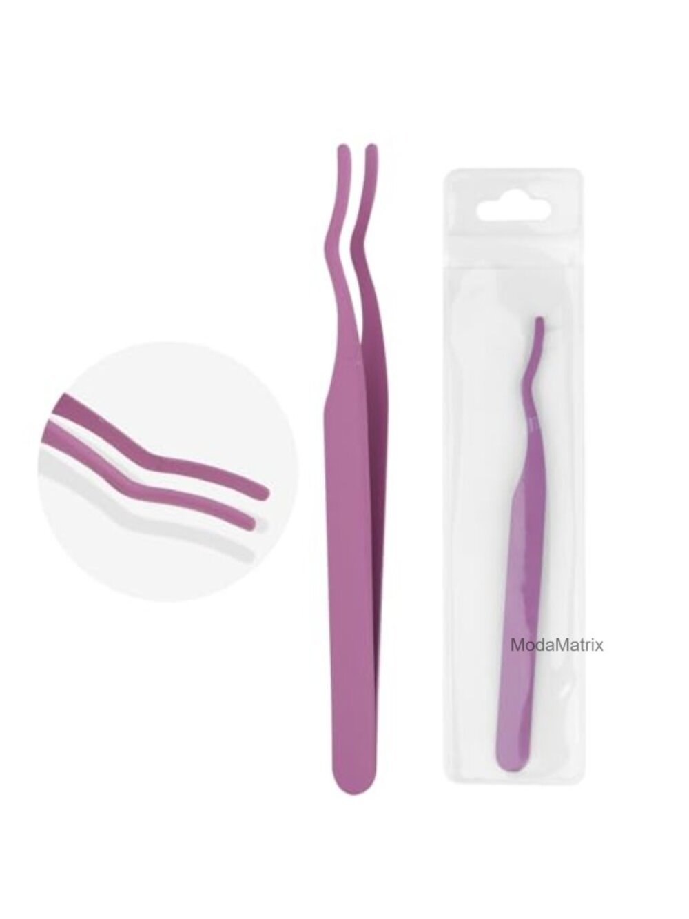 Lash Extension Tweezers Stainless Steel Precision Anti-Slip Grip Applicator